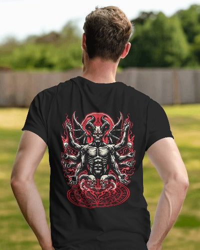 Demonologist Men's Round Neck Half Sleeve T-shirt