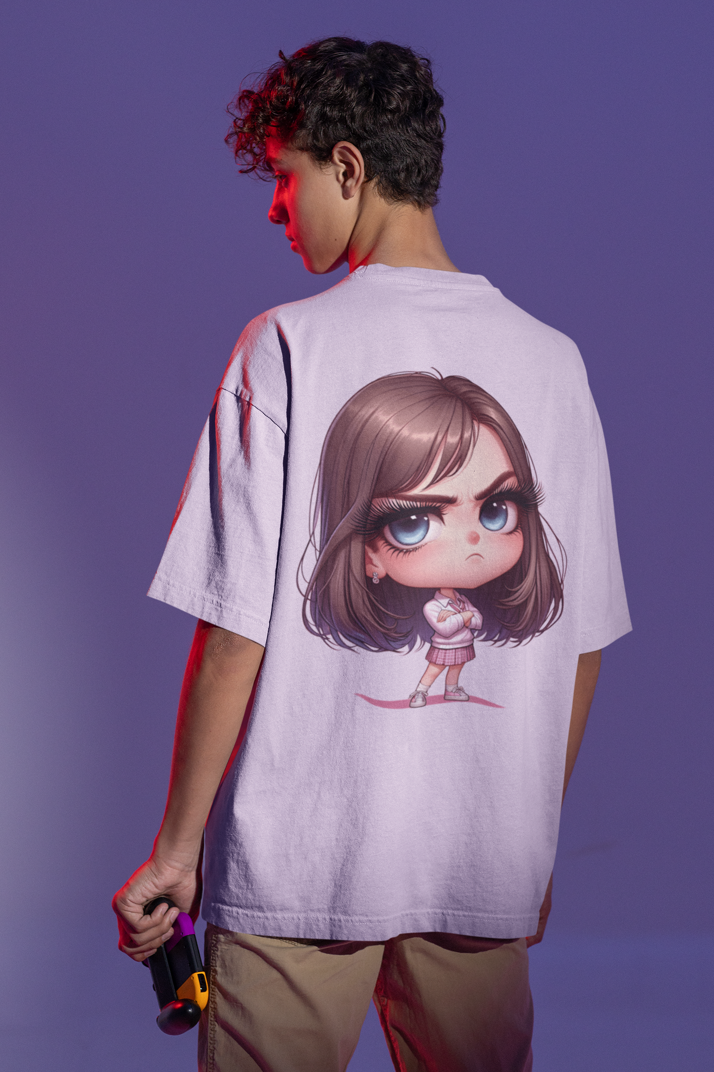 Chibi Attitude Unisex Oversized T-shirt