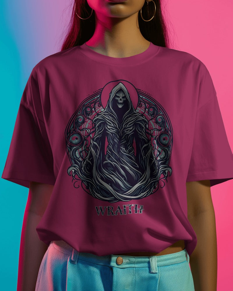 The Ethereal Wraith Women's Round Neck Half Sleeve T-shirt