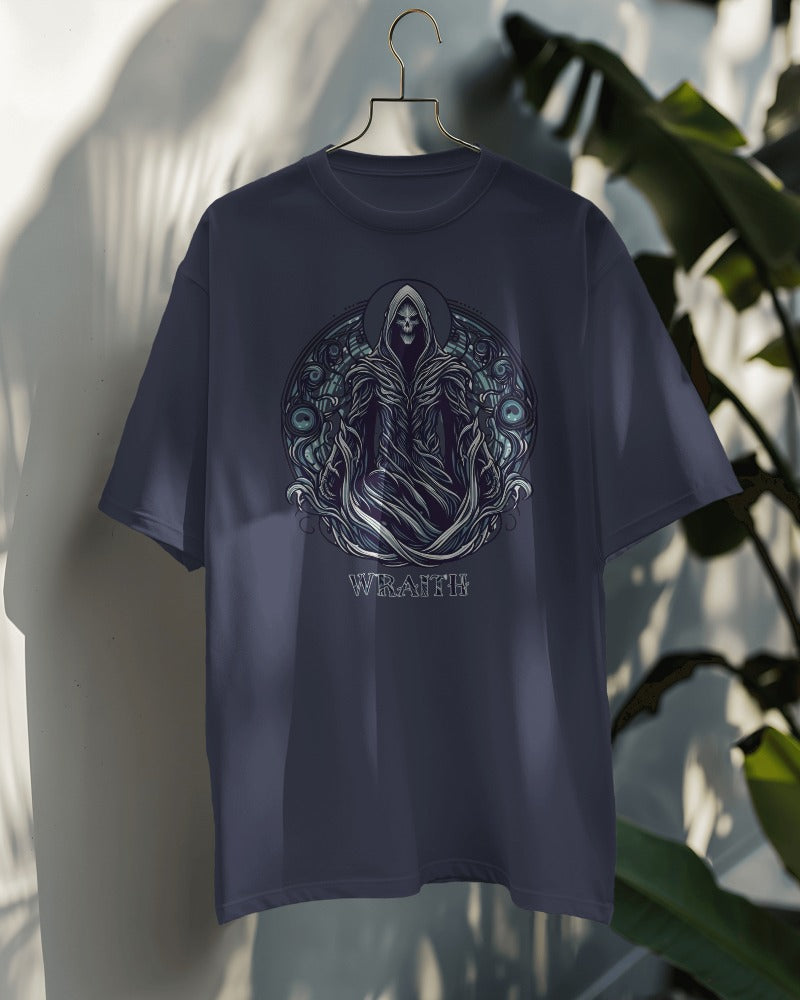 The Ethereal Wraith Round Neck Half Sleeve T-shirt